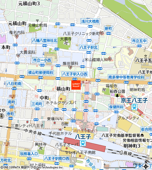 イオンフードスタイル八王子店付近の地図
